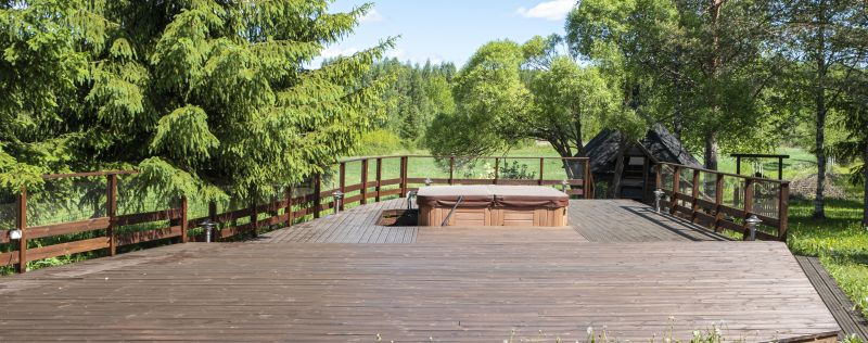 Hot Tub Deck Installation in Boston, MA